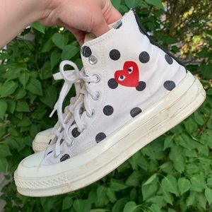 COMME DES GARÇONS PLAY X CONVERSE HIGH TOP SNEAKER